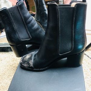 (SOLD) Christian Louboutin black ankle boot.